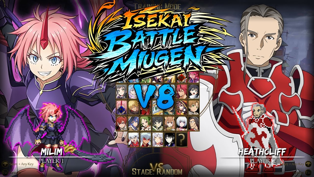 Isekai Battle Mugen V8 - Anime Crossover Fighting Game