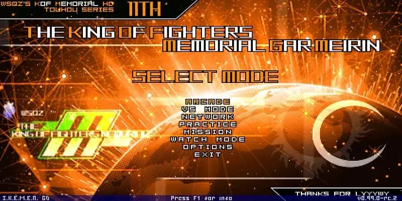 The King Of Fighters Memorial Gar Meirin Ikemen Go